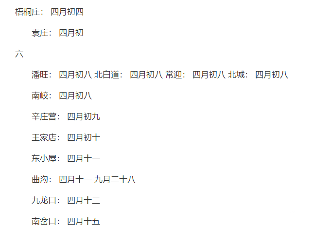 河北省趕集時(shí)間表 河北省趕集時(shí)間表